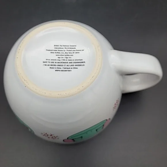 Pokémon Christmas Coffee Mug Cup 24oz Pikachu Charmander‎ Squirtle - Picture 9 of 13